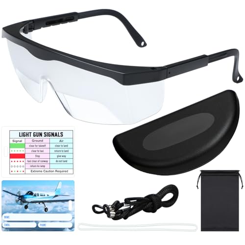 Saysurey Aviation Flight Training Glasses with Goggles Box