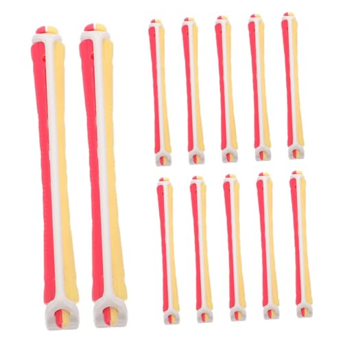 DONFAMDS 24piezas Varillas De Plástico Para Permanentes Rizadores Para Mujeres Herramientas De Peluquería