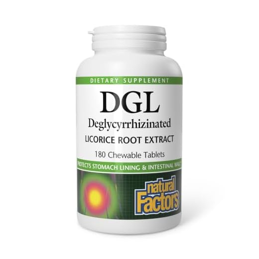 Natural Factors, Chewable DGL 400 mg, Licorice Extract for Healthy Digest, 180 Count (Pack of 1)