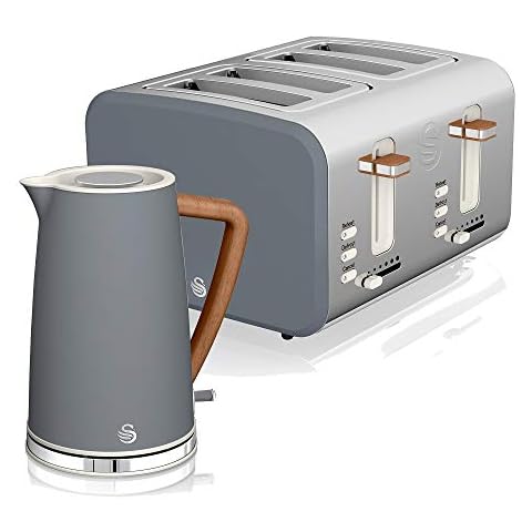 Set de desayuno Swan Nordic con Tostadora y Hervidor de agua inalámbrico Cover