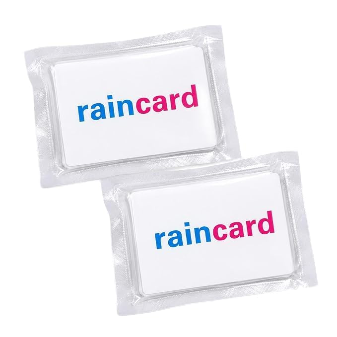 Unisex Disposable Rain Card Poncho–Ultra-Compact Waterproof Raincoat with Hood Emergency Travel Rainwear for Men&Women Pocket-Size Lightweight Reusable 2-3 Times (Pack of 2, Multicolor)-image-5