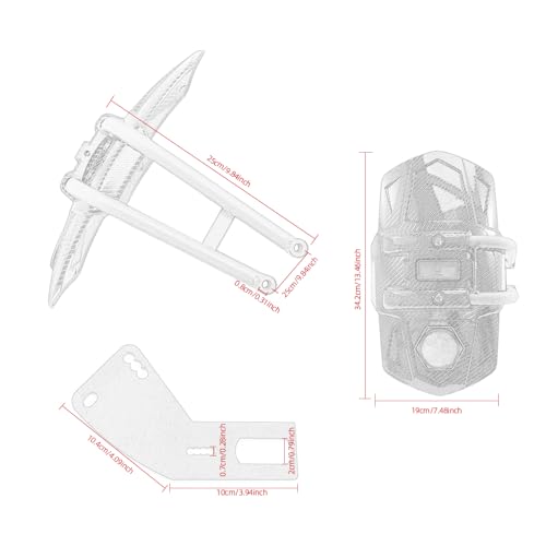 Image of Motorcycle Rear Fender Mud Guard Motorbike Mudguard for CBR650 MT09 GW250 CB190R Rear Cover Splash Guard Protector (Type E)