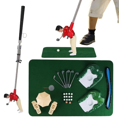 Indoor Mi-ni Golf,golf game,golfer on a stick,mi-ni golf set,Funny Mi-ni Golfer Golf Games Set, Safe Golf Toy To Develop Patience Judgment Observation Skills