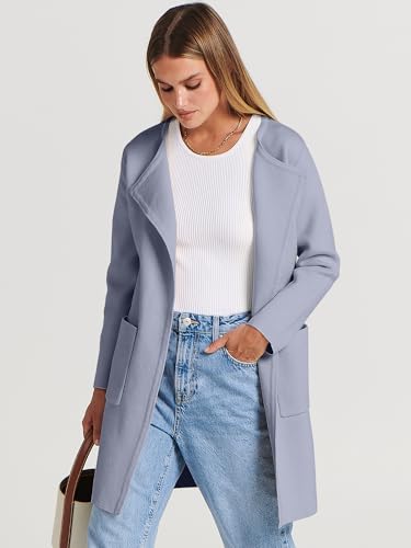 Image of ANRABESS Womens Cardigan Sweater Open Front Knit Long Coatigan Dressy Casual Jacket Coat 2026 Fall Outfits Classy Clothes