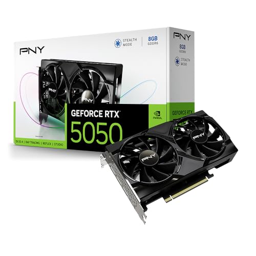PNY NVIDIA GeForce RTX™ 5050 Dual Fan, Graphics Card (8GB GDDR6, ...