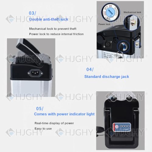 Batería de litio plegable de 48V y 15Ah de alta capacidad y rendimiento 4