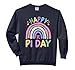 Happy Pi Day Rainbow 3.14 Pi Number Math Teacher Women Girls Comfort Colors Adult Sweatshirt