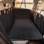 Laadd Hard Bottom Back Seat Extender for Dog Travel Accessories - Waterproof Dog Car Seat Cover for Back Seat Car SUV Truck, Non Inflatable Car Bed,Foldable Seat Covers for Dog Hard Bottom Hammock