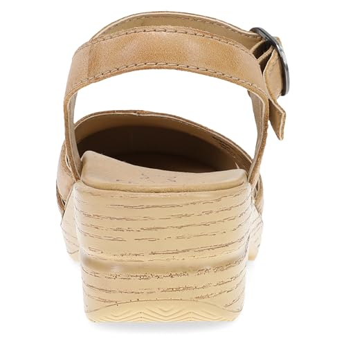Image of Dansko Margreta Women's Mary Jane Clog - Leather Upper with Cutout Details, Adjustable Strap and Padded Footbed
