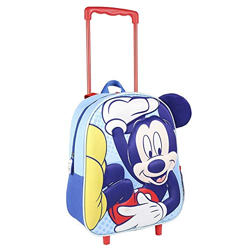 Cerdá  Mochila con Ruedas Infantil 3D de Spiderman Licencia Oficial Disney Studios Unisex