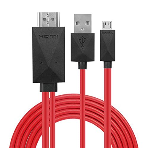 Norsimda 6.5 Feet 11 Pin Micro USB to HDMI Adapter Cable 1080P HDTV for Samsung Galaxy S5 S4 S3 Note 3 Note 2 Galaxy Tab 3 8.0 Tab 3 10.1 Tab Pro Galaxy Note Pro 12.2