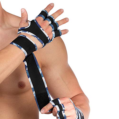 SINOVATI Fitnesshandschuhe Atmungsaktive, rutschfeste Trainingshandschuhe | Sporthandschuhe zum Gewichtheben mit Handgelenkbandagen | Kraftsport Herren und Damen Cover