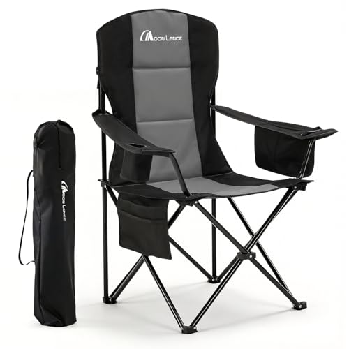 MOON LENCE Heavy Duty Camping Chair, 450LBS Capacity High Back