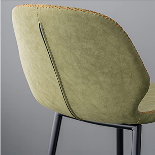 Jhkzudg Soft Pu Leather Seat Bar Chairs Set Of 2,Kitchen Island Stools Bar Stools,Breakfast Counter Kitchen Chairs With Metal Legs,For Kitchen Dining Chairs/Bistro Stools,Green #TOP4