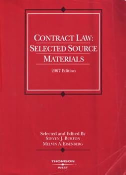 Paperback Contract Law 2007: Selected Source Materials (American Casebook) Book