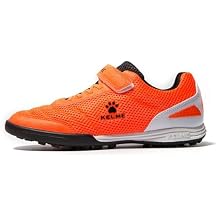 KELME Laceless Soccer Cleats Youth and Kids Futsal or Turf Soccer Shoes for Boys/Girls Indoor or Outdoor Velcro Football Boots