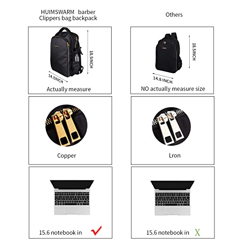 Mochila Barber Supplies Barber Clippers para barbeiro, com 1 peça de capa de barbeiro e escova de ba