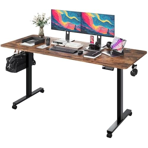 Monomi Electric Standing Desk 63"x28" Height Adjustable Sit Stand Desk
