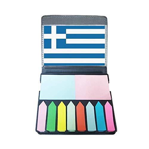 Drapeau Grèce marque-page adhésif en boîte pour indexation de documents
