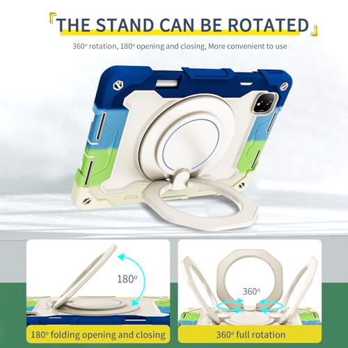 Funda para Honor Magic Pad 2 de 12.3" con soporte giratorio 360 y correa 7