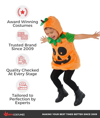 Disfraz de Calabaza Morph para Niños y Niñas miniatura 5