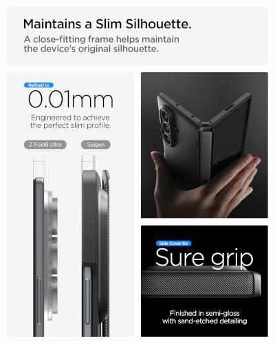 Image of Spigen Slim Armor Pro MagFit Case for Samsung Galaxy Z Fold 8 Ultra, Black