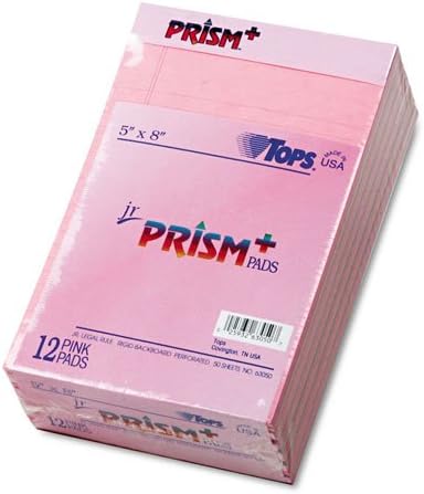 TOPS 63090 Prism Plus Colored Legal Pads, 5 x 8, Green, 50 Sheets (Pack of 12) : Buy Online at Best Price in KSA - Souq is now