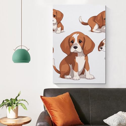 Affiche de decoration murale beagle pour embellir un mur vide