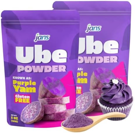 Jans - Natural Ube (Purple Yam) Powder - 5 oz