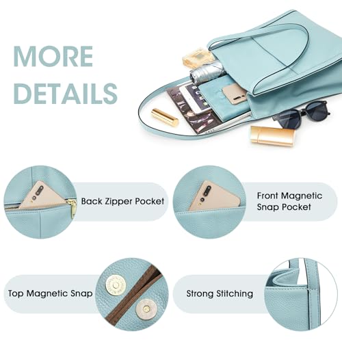 Bolso Tote de Cuero para Mujer, Mediano miniatura 5