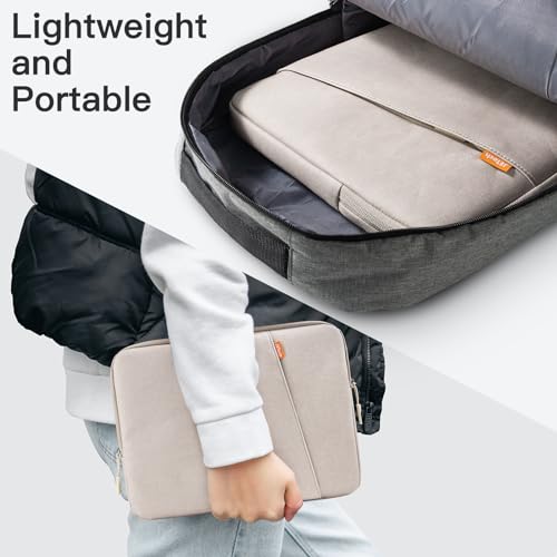 Image of JETech Laptop Sleeve for 13-14Inch MacBook Neo (A18 Pro), MacBook Air /Pro (M1-M5) 2020-2026, 13-13.6 Inch Notebook, Waterproof Shock Resistant Bag Case with Accessory Pocket (Starlight)