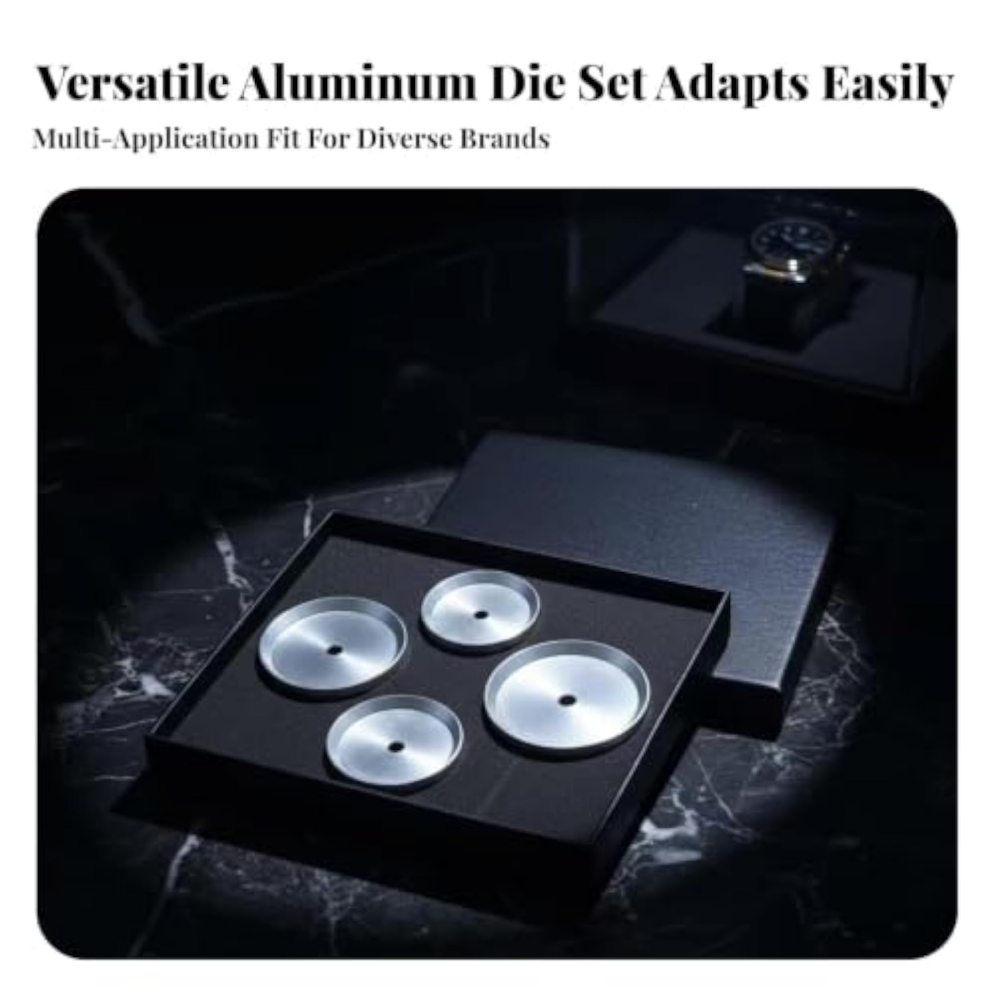 4 Pieces Watch Back Press Dies for Repairs