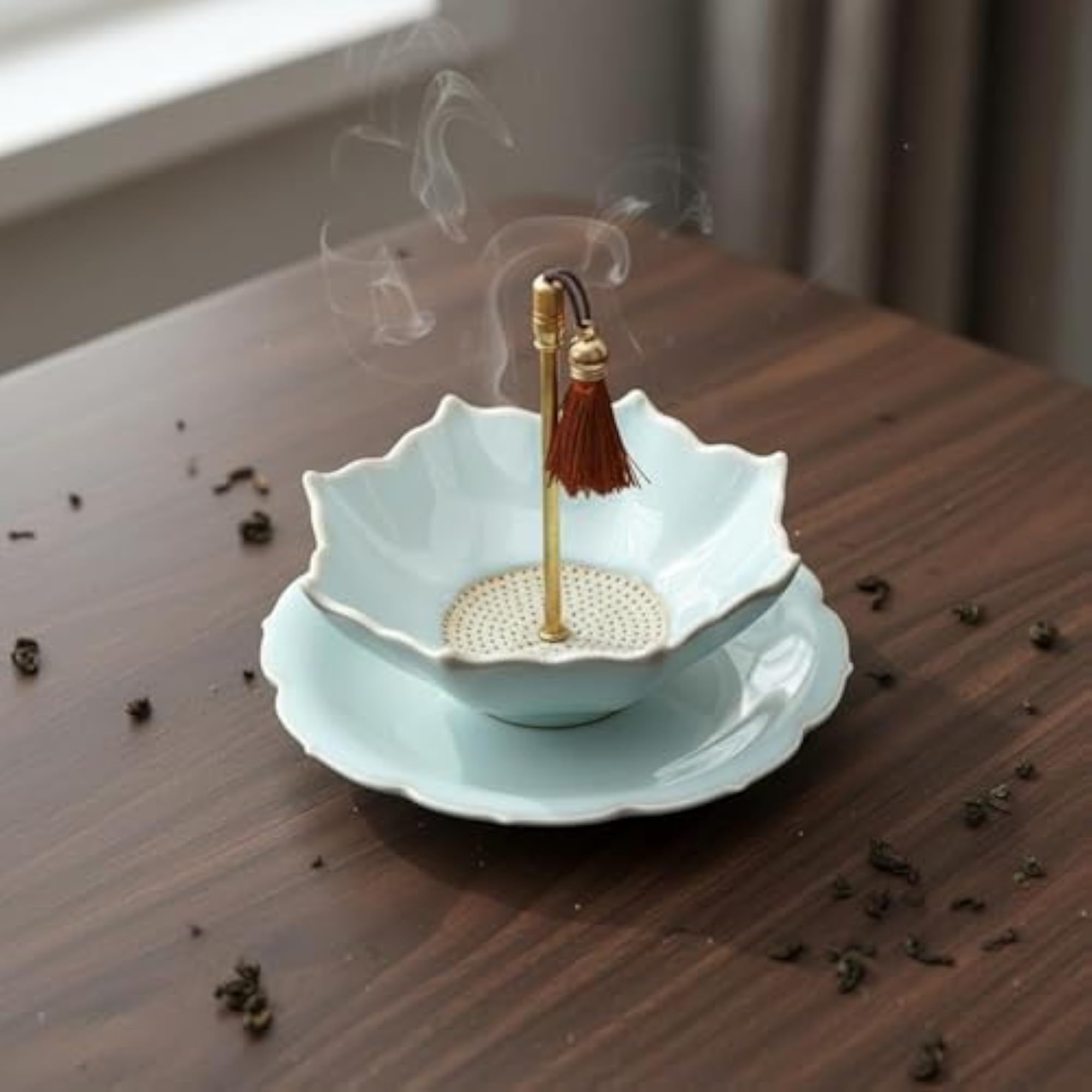 Handmade Ceramic Tea Strainer, Cute Design Infuser