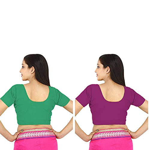 Image of Namita Women's Rubia Cotton Solid Half Sleeve Blouse