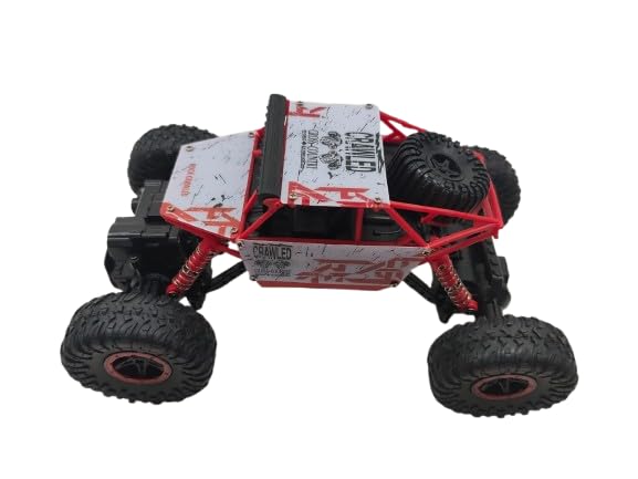 Image of AGTCI Monster 1:18 Four-Wheel Drive Remote Control Rock Crawler Climbing Car, 2.4GHz, Red /Green /Blue Combination with Black, Ages 4+