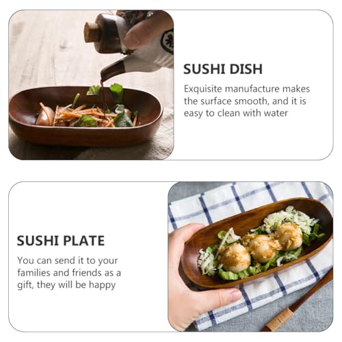 Plato de sushi con forma de barco miniatura 6