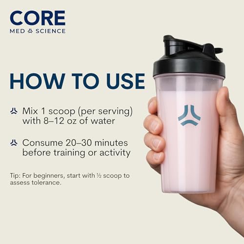 Image of Core Med Science Pre Workout Powder for Men & Women - NSF Certified for Sport - Low Stim with Caffeine, L-Citrulline, Beta Alanine & Alpha GPC for Clean Energy, Focus & Pumps - Bombsicle, 30 Servings