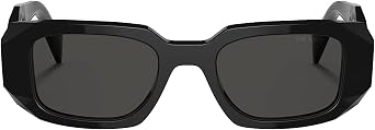 Prada PR 17WS, black/dark grey, 49, black/dark grey, 49