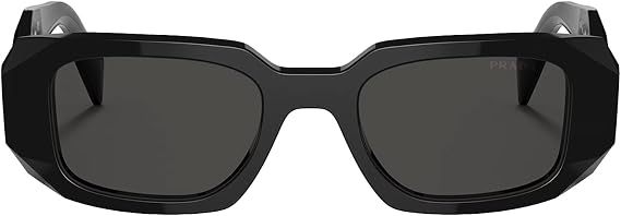 Prada PR 17WS, black/dark grey, 49, black/dark grey, 49