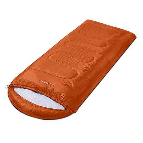 Miniatura 3 de Coolzon Saco De Dormir Adulto Para 3-4 Estaciones, Impermeable Ultraligero Saco De Dormir Niños Acampada Portátil Para Acampar Senderismo Senderismo Viaje Al Aire Libre, Naranja
