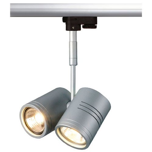 Preisvergleich Produktbild Strahler BIMA 2, 3-Phasen-Stromschienen-Strahler silber-grau EEK: E - A