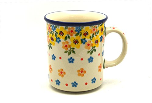 Taza de cerámica Polish Pottery Gallery 8 oz Azul miniatura 1