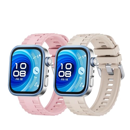 [Etsbaocy] 2�{�Z�b�g�o���h Huawei Watch Fit 4 / Fit 4 Pro/Huawei Wacth Fit 3 �Ή� �����o���h ������ �V���R�� �X�g���b�v �_�炩�� �h�� �ϊ��� �ϋv�� �y�� �����Y�����f�B�[�X�p �����x��
