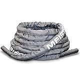 Meister Professional Sheathed Battle Rope for Strength & Conditioning Gym Workouts - 1.5