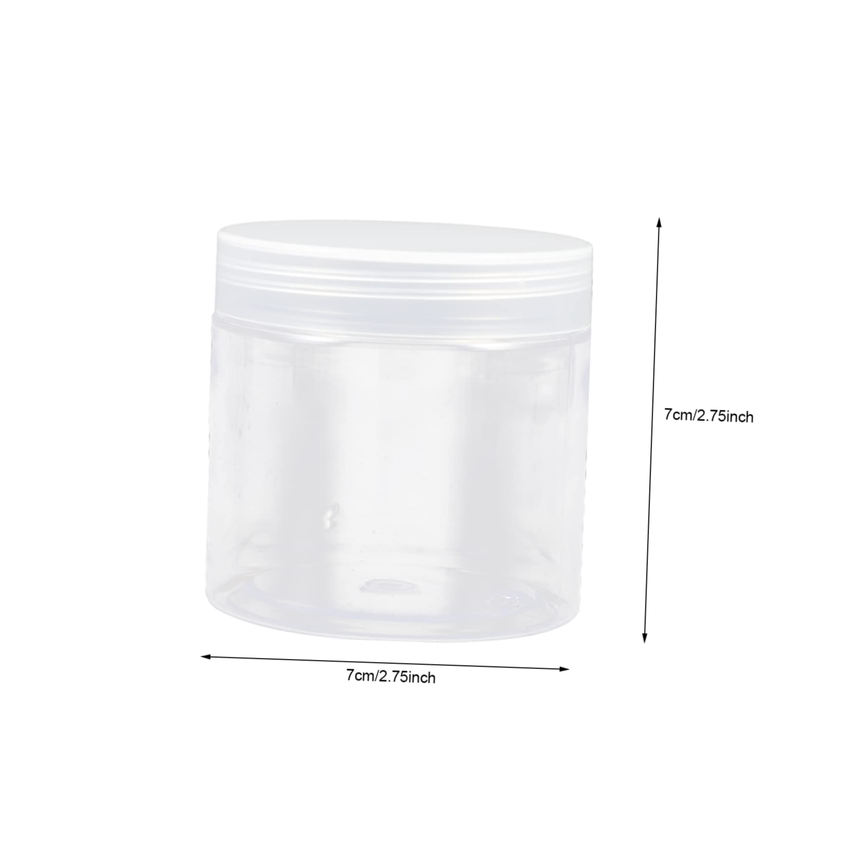 Set 20 Bottiglie Trasparenti in Plastica da 200ml Chiusura Ermetica Forma Rotonda per Conservare Cibo Fresco e Sicuro per Feste e Cucina