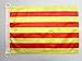 AZ FLAG Bandera Nautica de CATALUÑA 45x30cm - Pabellón de conveniencia CATALANA - Catalunya 30 x 45 cm Anillos