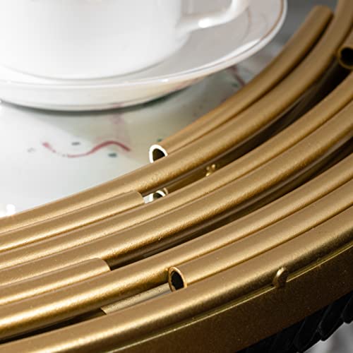 Mirror Round Gold Mirror 23.6" For Living Room Wall Decor, Gold Accent Framed Circle Bathroom Mirror, Decorative Vanity Mirror, Circular Mirror For Farmhouse Entryway Hallway #TOP1