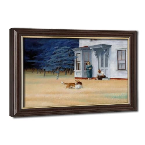 Toile Cape Cod Evening Edward Hopper décoration murale pour salon chaleureux