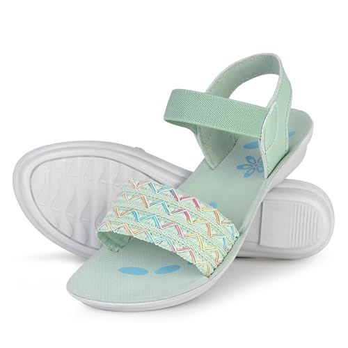 Image of Women Stylish & Comfortable Sandals | Lightweight Cushioned Footbed | Anti-Slip Sole, Casual Footwear