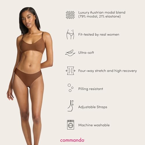 Image of commando - Butter Bralette | Light and Unpadded | Wireless Comfort Bra, Barely-There Feel | Machine Washable